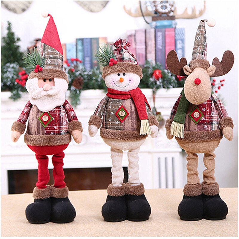 Christmas Plush Doll Factory - Santa Claus Snowman Tree Decor