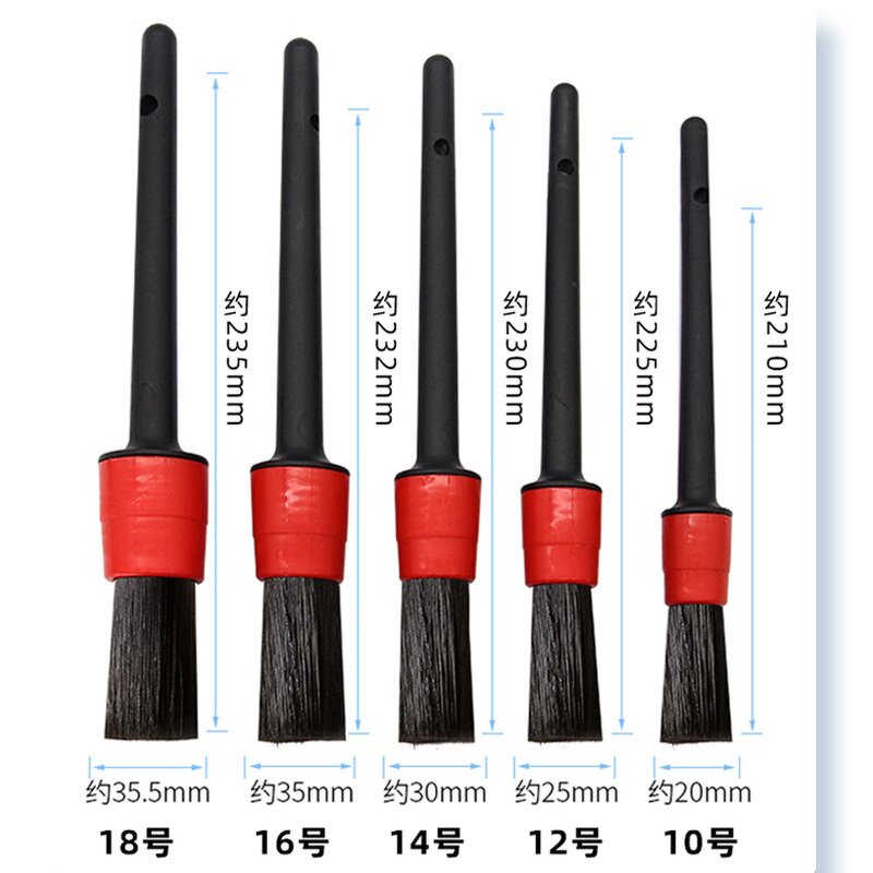 Car Brush Kit Factory - Custom 5PCS Detail Cleaning Brush Set