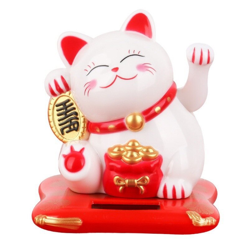 Solar Lucky Cat Factory - Waving Cat Home Office Decoration