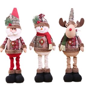 Christmas Plush Doll Factory - Santa Claus Snowman Tree Decor