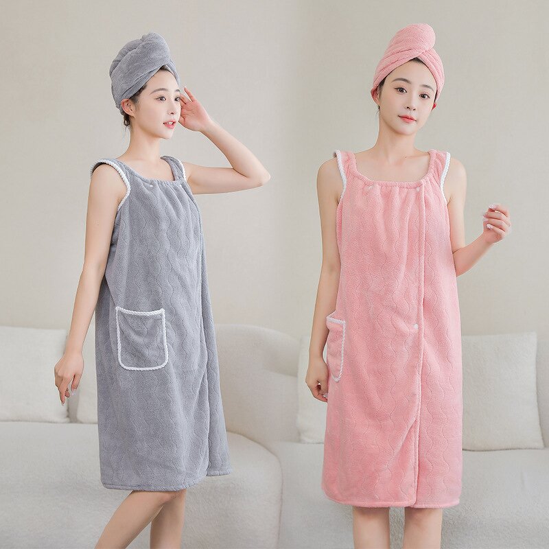 Bath Skirt Factory - Coral Velvet Water Ripple Bath Towel