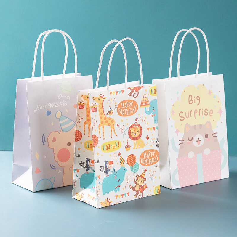 Paper Gift Bags Factory - Unicorn Candy Treat Party Favor Bags