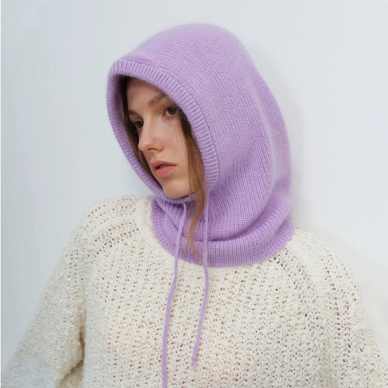 Rabbit Balaclava Factory - Knitted Hat with Integrated Scarf