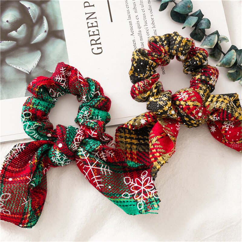 Christmas Hair Scrunchies Factory - Snowflake Bunny Hair Band