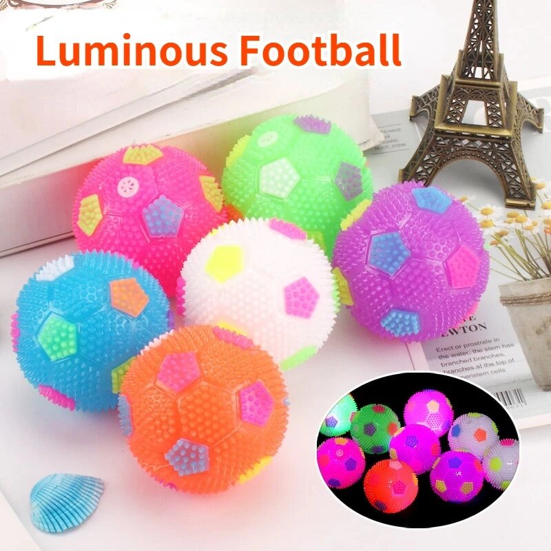 Dog Toys Factory - Squeak LED Light Elastic Chew Ball