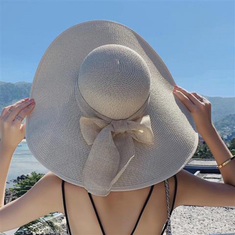Sun Hat Factory - Women Beach Straw UPF50 Floppy Hat