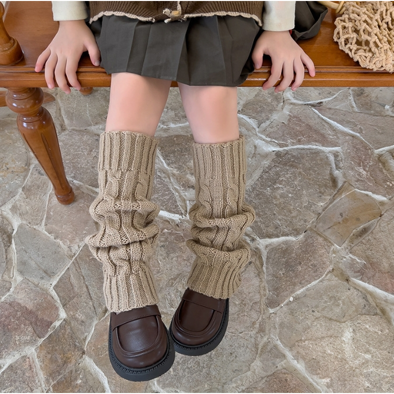 Leg Warmers Factory - Fashion Solid-Colour Twisted Knit Warmers