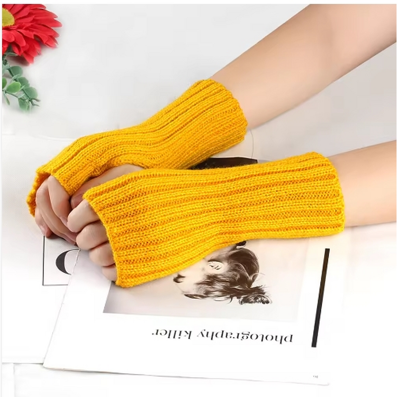 Fingerless Mittens Factory - Crocheted Open Finger Winter Gloves