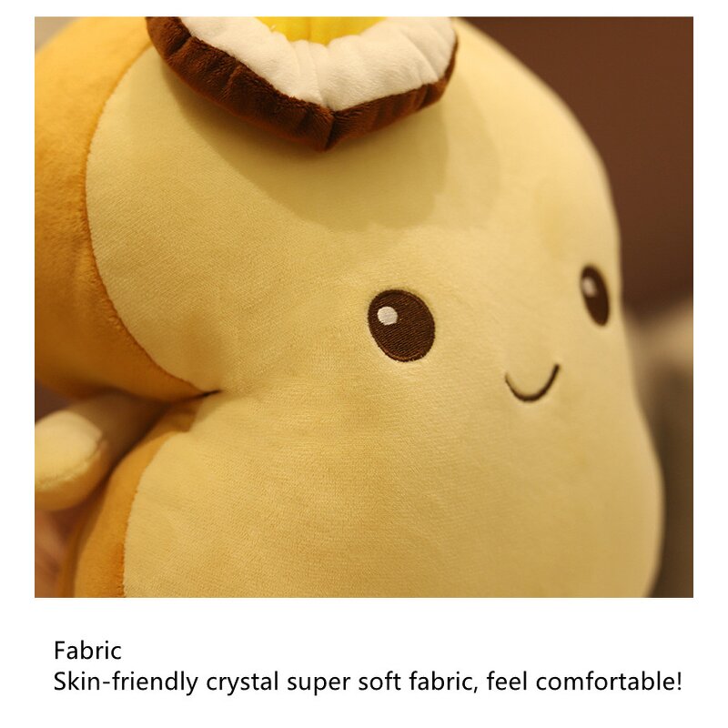 Plush Pillow Factory - Poached Egg Toast Bread Cushion Gift