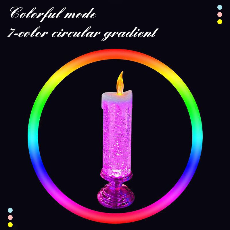 LED Candle Lights Factory - 7-color Gradient Electronic Candle