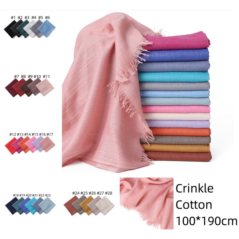 Muslim Scarf Factory - Cotton Gauze Tudung Bawal Shawl
