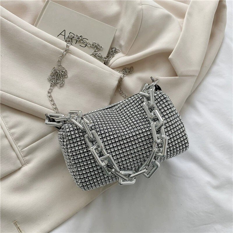 Rhinestone Chain Bag Factory - Wholesale Diamond Underarm Bag