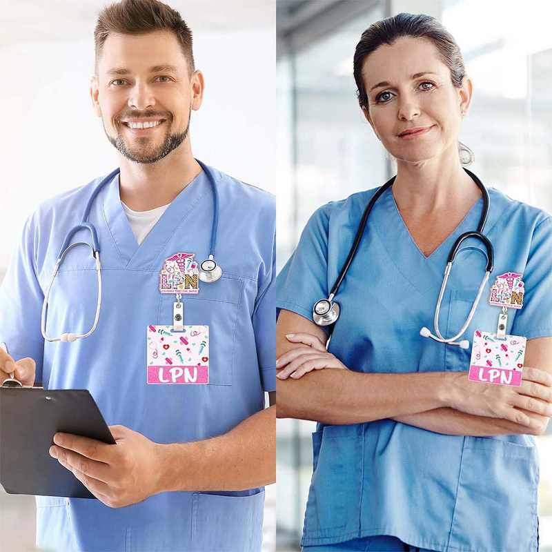 Nurse Badge Reel Factory - Scrub Life Acrylic RN CNA Holder