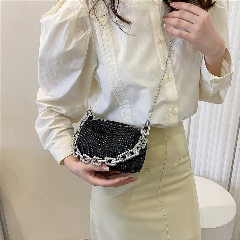 Rhinestone Chain Bag Factory - Wholesale Diamond Underarm Bag