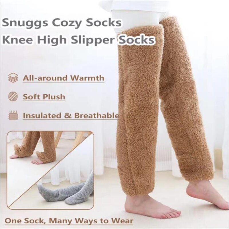 Winter Socks Factory - Women Fuzzy Fluffy Over Knee Socks