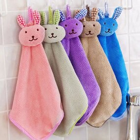 Hand Towel Factory - Custom Cartoon Rabbit Flannel Towel