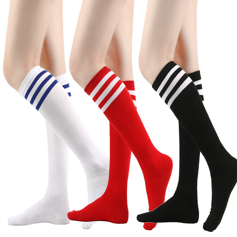 Tube Socks Factory - Women Three Bars Knee Length Socks