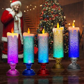 LED Candle Lights Factory - 7-color Gradient Electronic Candle