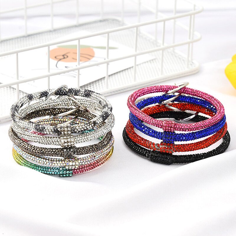 Keychain Wristlet Factory - Fashion Rhinestone Wristband Keychain