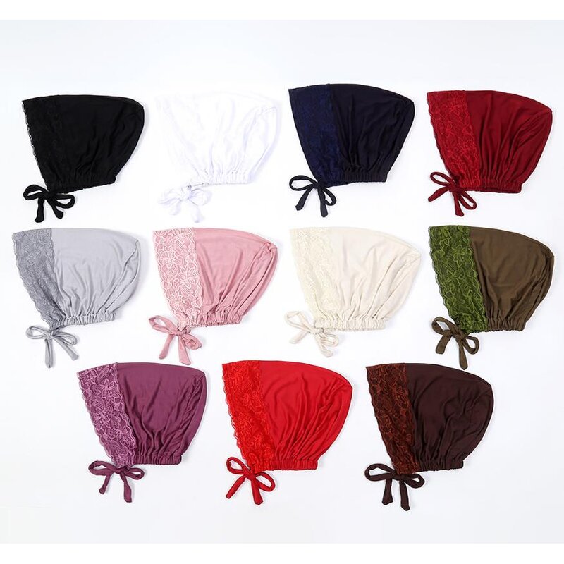 Head Wrap Factory - Lace Patchwork Stretch Scarf Hat