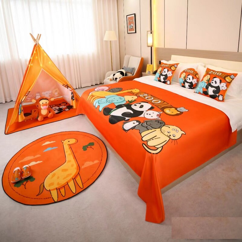 Bed Cover Factory - Printed Hotel Children's Room Bed Cover