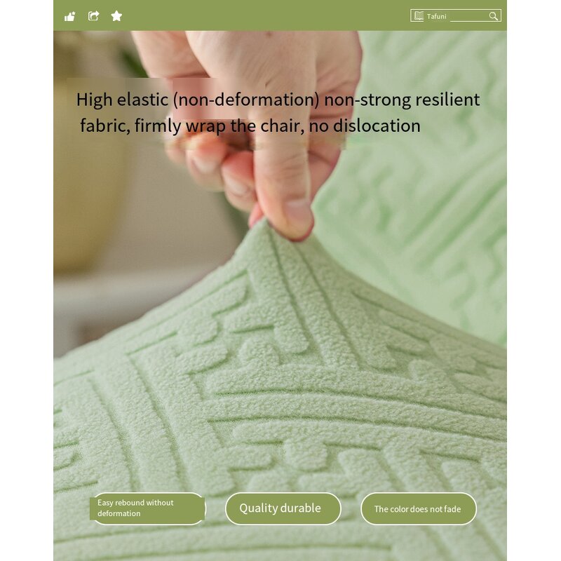 Chair Cover Factory - Modern Jacquard Elastic Full Package Cover