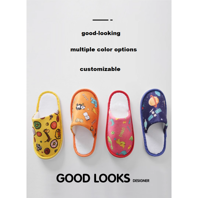 Hotel Slippers Factory - Wholesale High-end Children's Cartoon Slippers