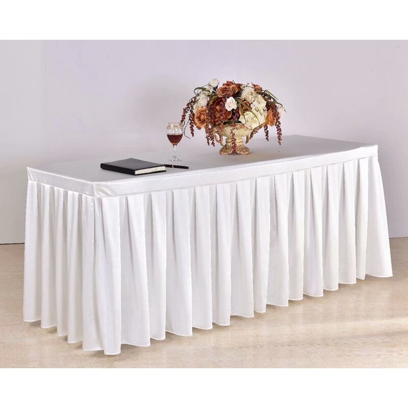 Table Skirt Factory - 100% Polyester Hotel Wedding Table Skirt