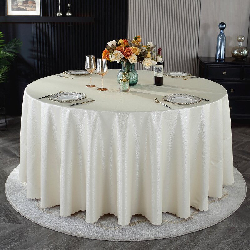 Tablecloth Factory - Washable Waterproof Round Tablecloth