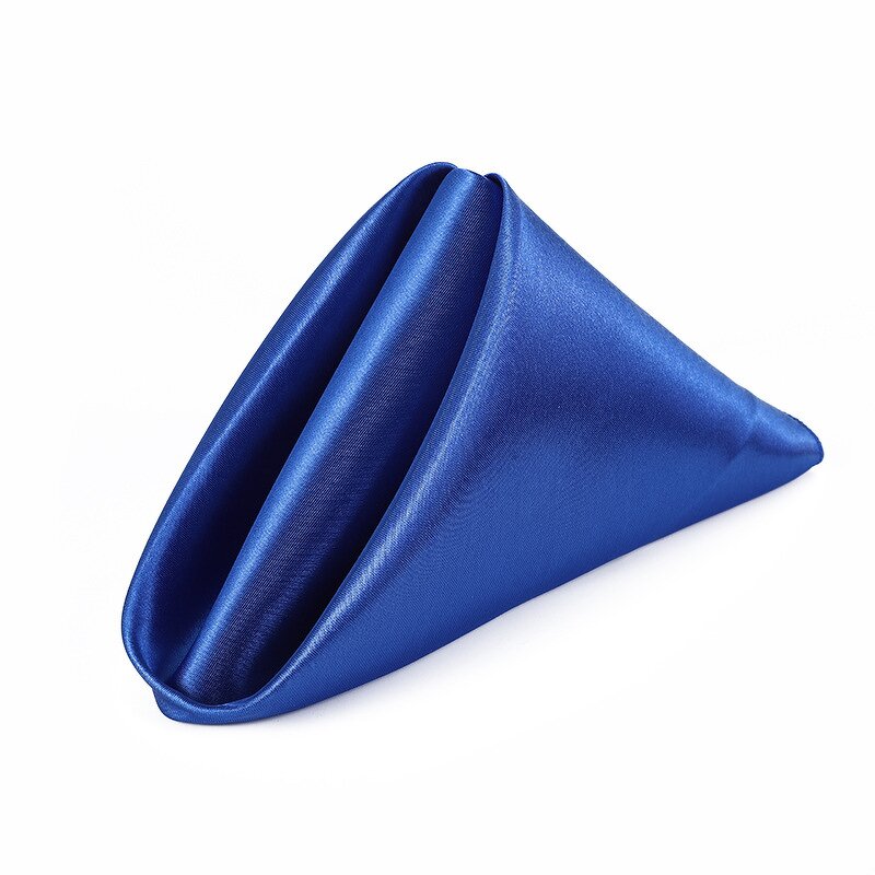 Table Napkin Factory - Hot Selling Satin Cup Flower Wedding Napkin