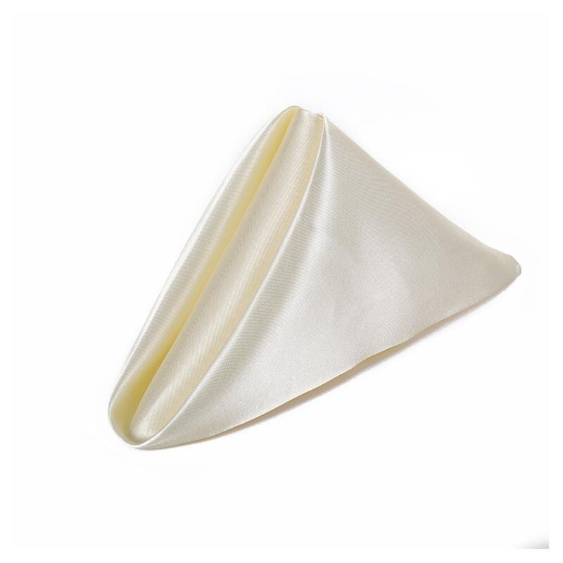 Table Napkin Factory - Hot Selling Satin Cup Flower Wedding Napkin