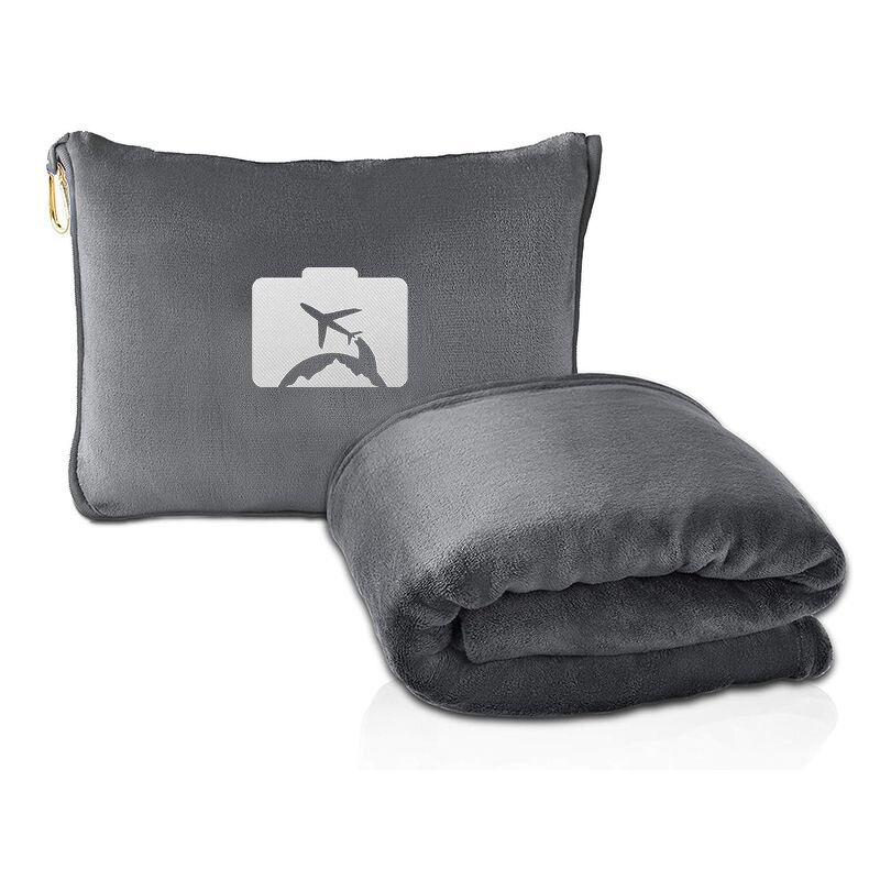 Travel Blanket Factory - Custom Embroidered Flannel Multi-functional Blanket