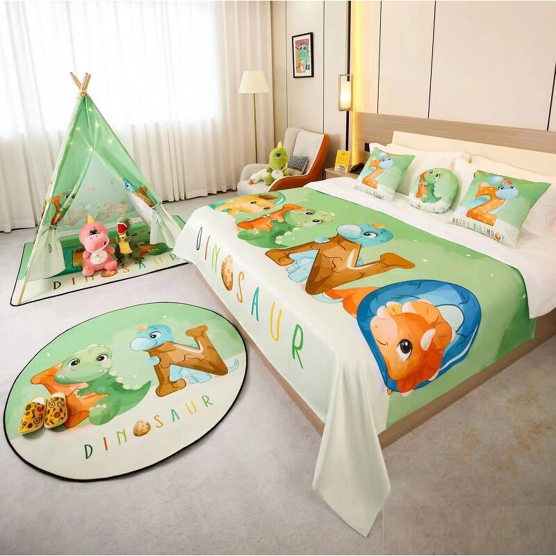 Bed Cover Factory - Printed Hotel Children's Room Bed Cover