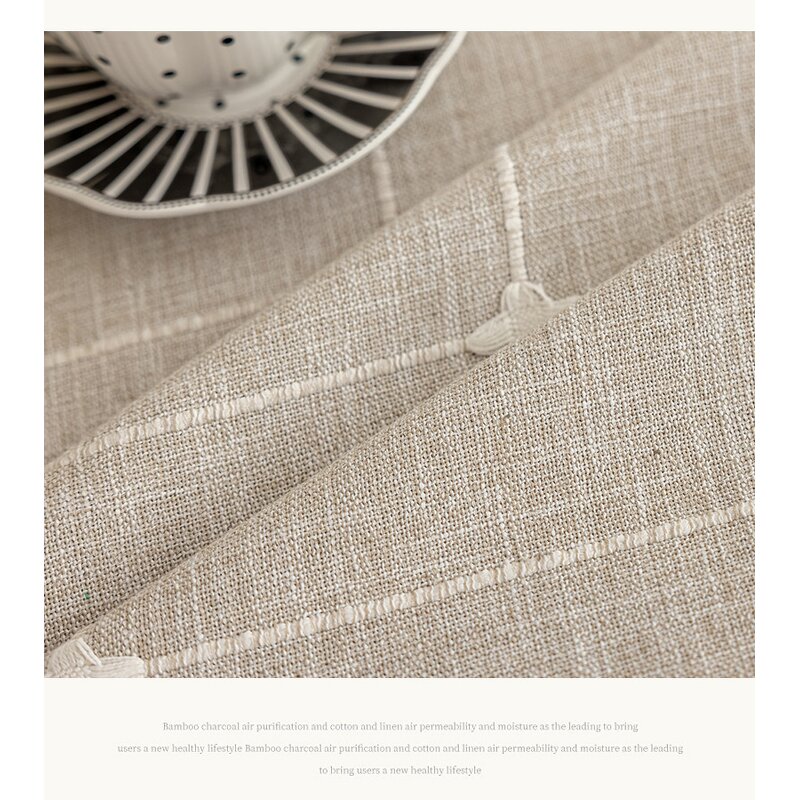 Dining Tablecloth Factory - Jacquard Waterproof Round Home Tablecloth