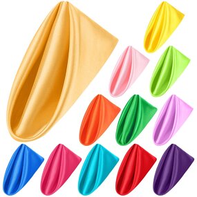 Table Napkin Factory - Hot Selling Satin Cup Flower Wedding Napkin