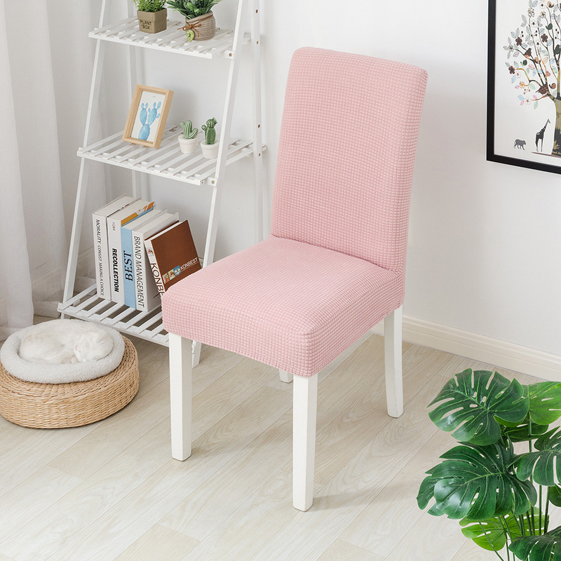 Chair Covers Factory - High-End Thick Velvet Grid Stretch Covers