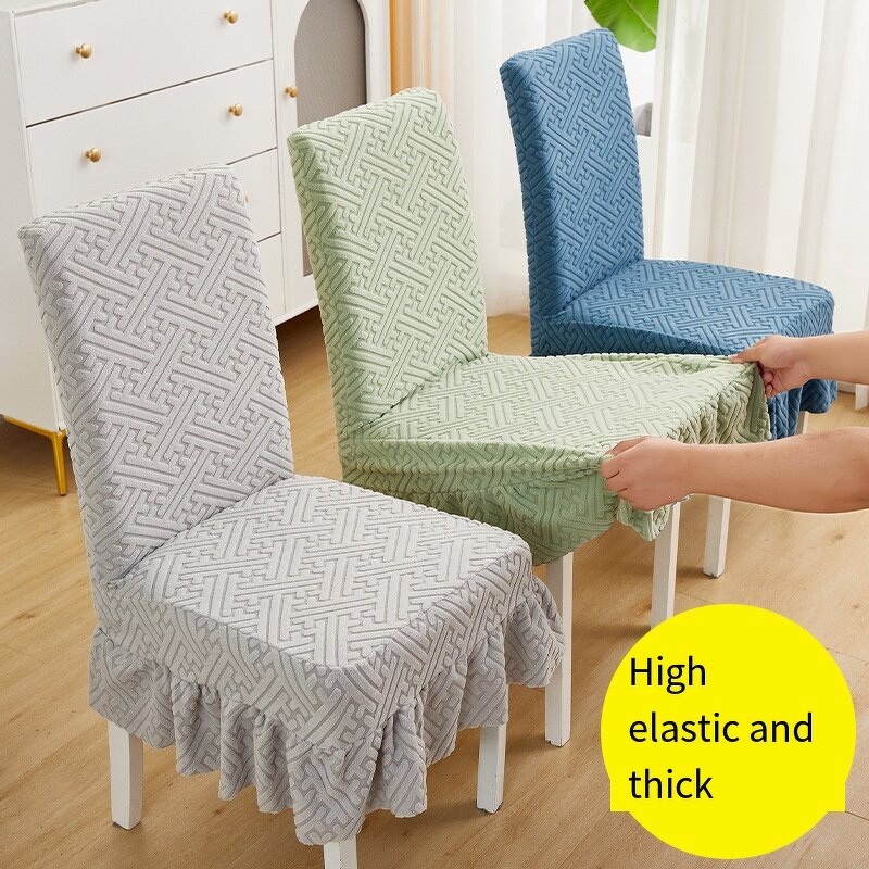 Chair Cover Factory - Modern Jacquard Elastic Full Package Cover