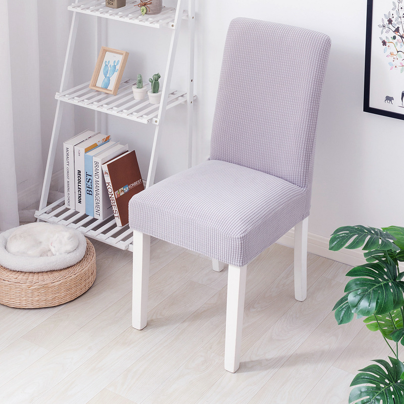 Chair Covers Factory - High-End Thick Velvet Grid Stretch Covers