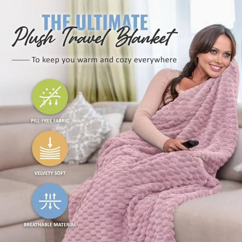 Travel Blanket Factory - Wholesale Solid Color Flannel Winter Blanket