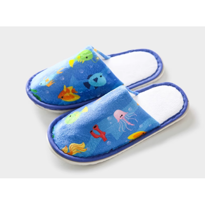Hotel Slippers Factory - Pink Cartoon Family Room Disposable Slippers