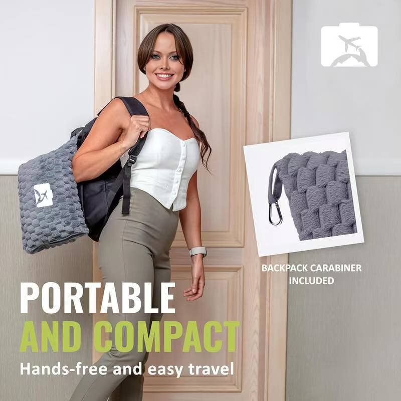 Travel Blanket Factory - Multi-functional Flannel Thermal Travel Blanket