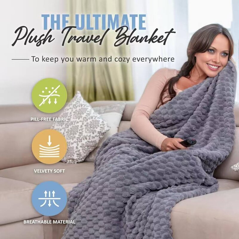 Travel Blanket Factory - Multi-functional Flannel Thermal Travel Blanket
