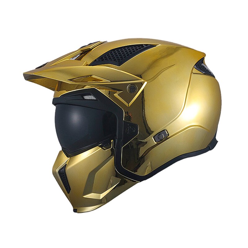 Motorcycle Helmet Factory - Gold Street Fighter Helmet Supplier