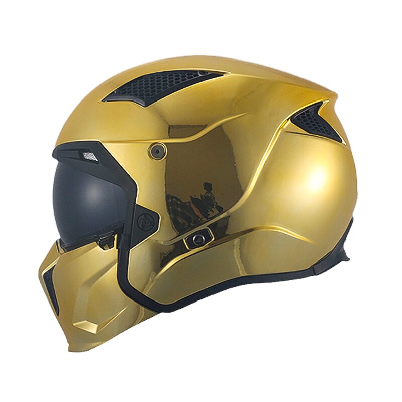 Motorcycle Helmet Factory - Gold Street Fighter Helmet Supplier