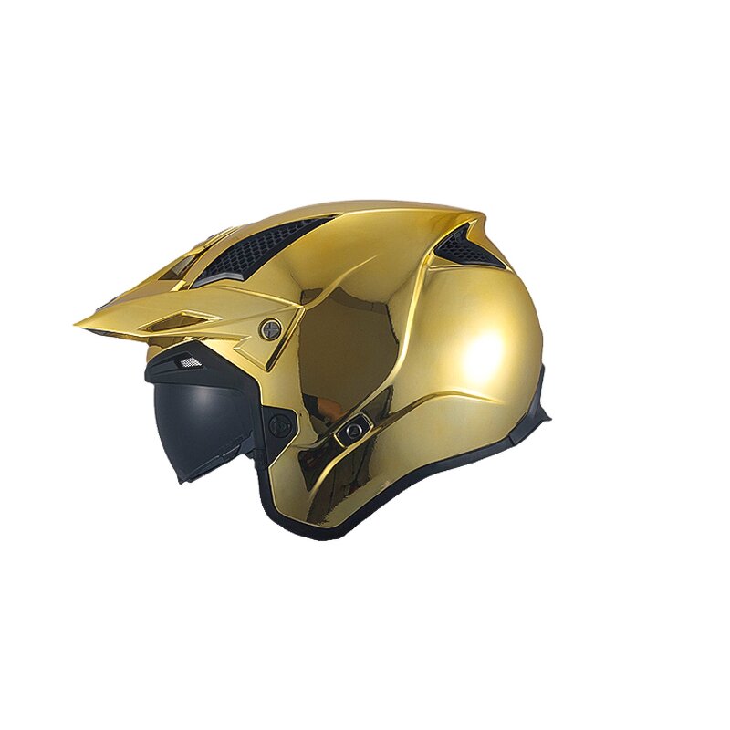 Motorcycle Helmet Factory - Gold Street Fighter Helmet Supplier