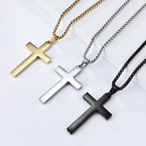 Cross Pendant Factory - Jesus Christian Stainless Steel Necklace