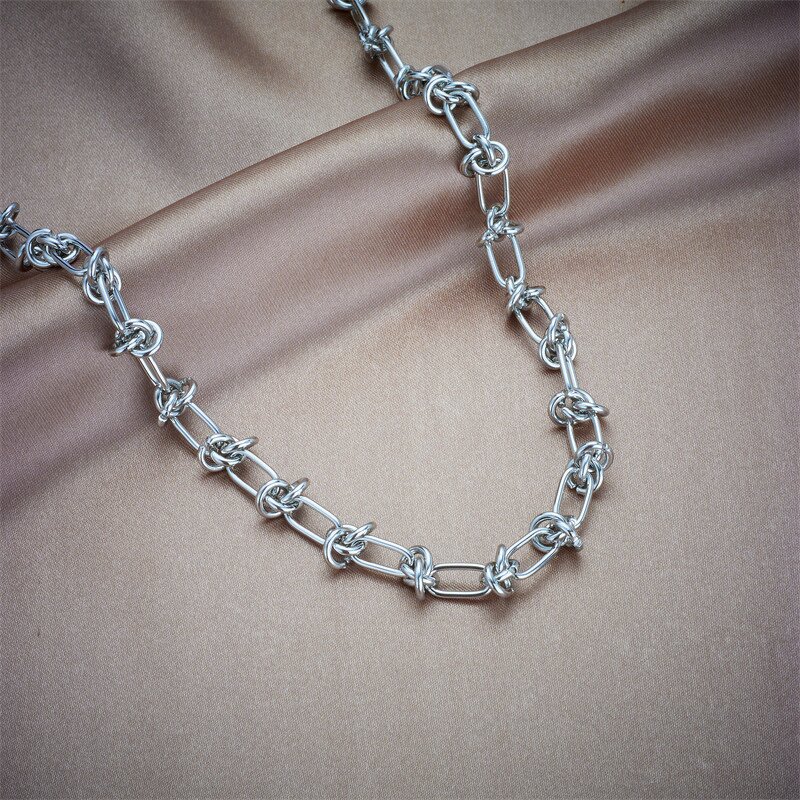 Women's Necklace Factory - Chunky Punk Cuban Link Stainless Steel