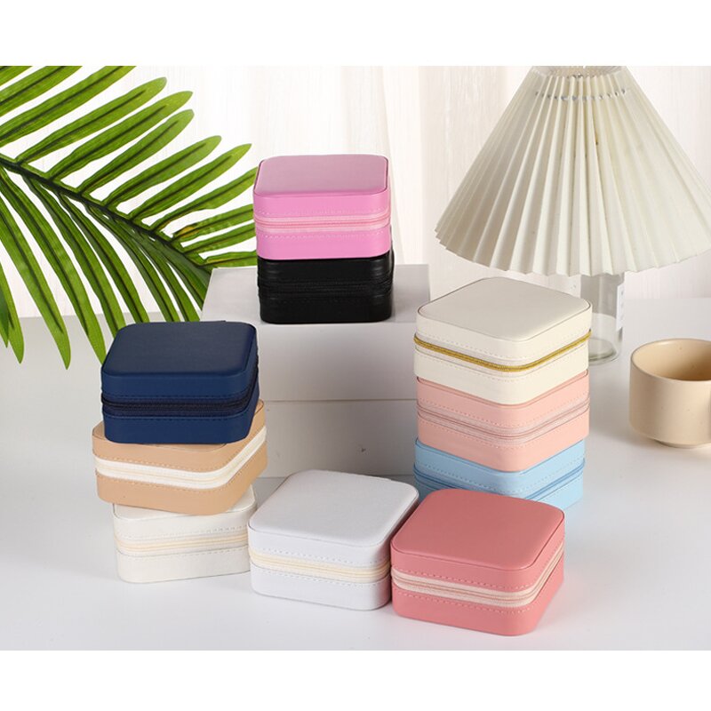 Jewelry Organizer Case Factory - Travel Portable Ring Leather Box