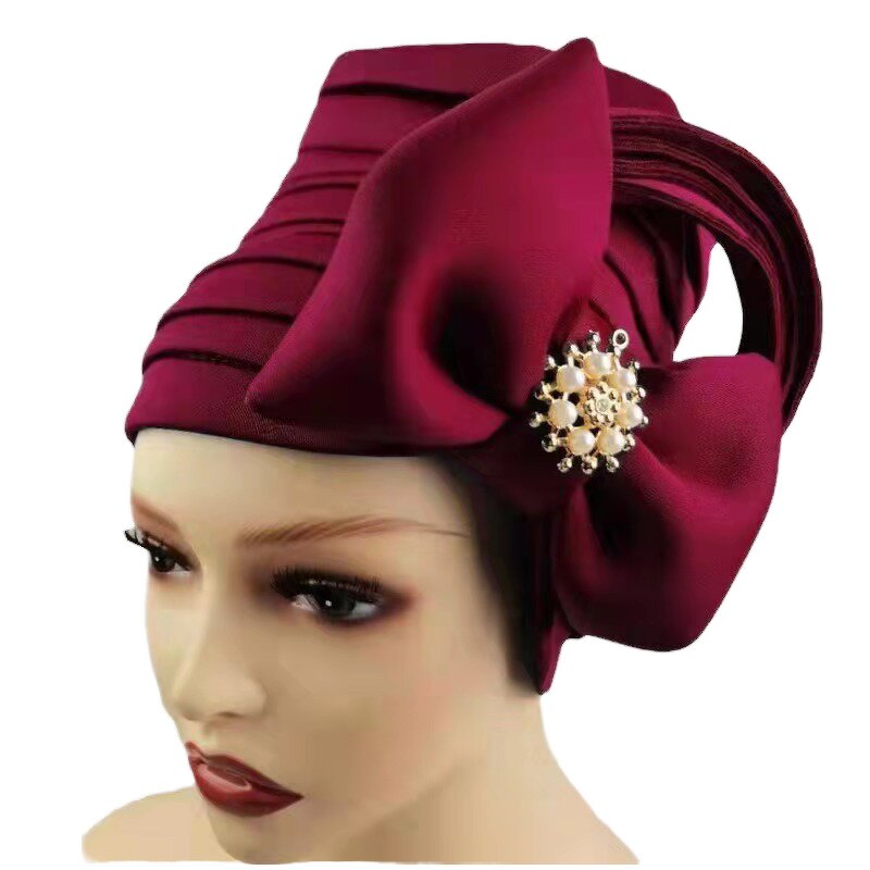 Head Wrap Factory - African Style Flower Knot Muslim Headscarf