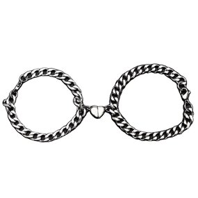 Couple Cuff Bracelet Factory - Attractive Heart Magnet Cuff